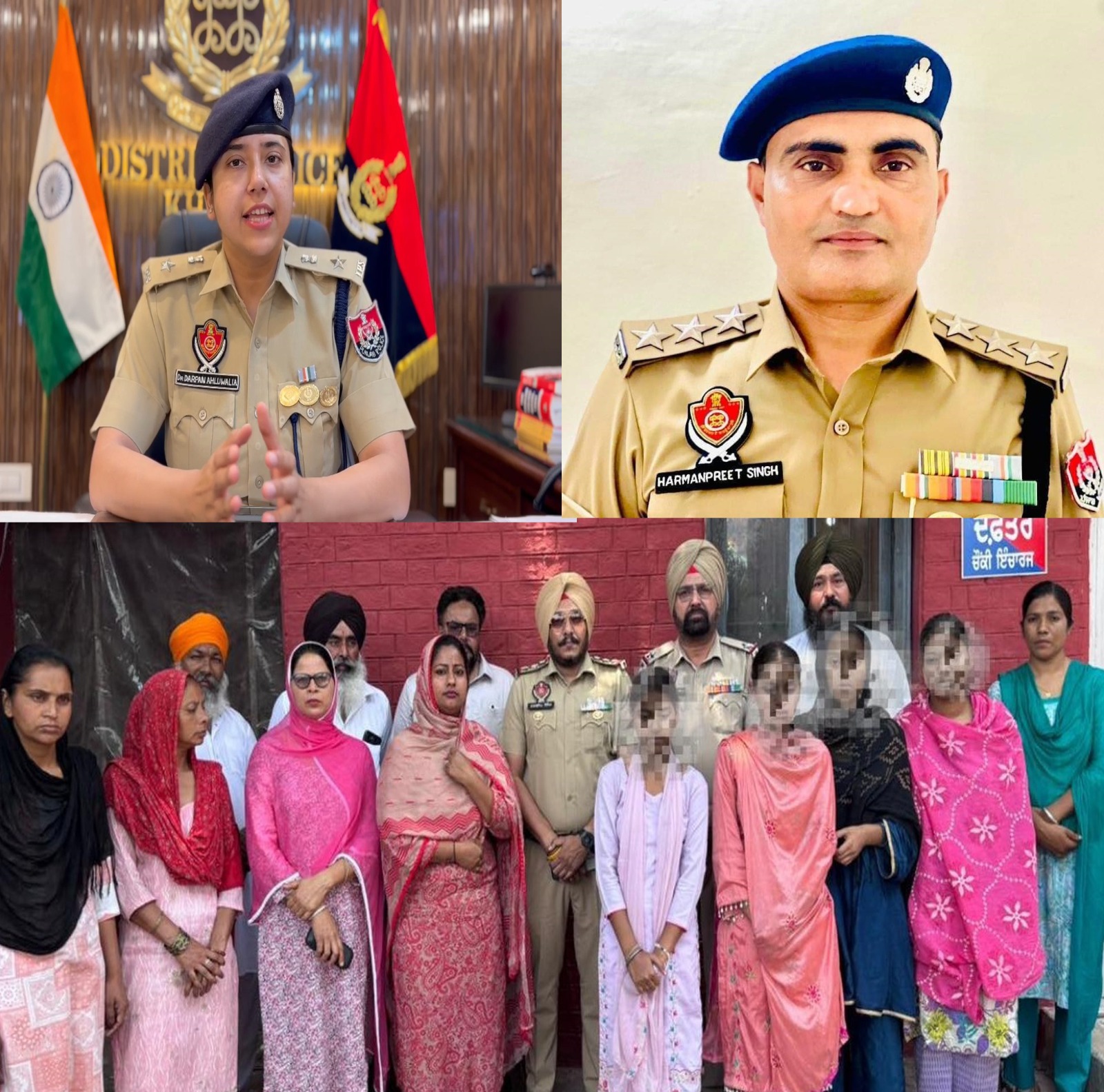 खन्ना पुलिस ने 24 घंटे में सुरक्षित बरामद कीं चार लापता लड़कियां